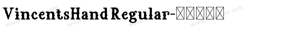 VincentsHand Regular字体转换